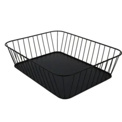 Corbeille Rectangle Métal Ajourée Steely 40X30 Lot de 8 - Prolinea