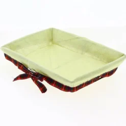 Corbeille Rectangle Métal Ecossais 28X20 Lot de 40 - Créapak