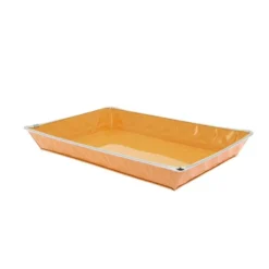 Corbeille Rectangle Zinc Orange Déstructuré 35X25 Lot de 20 - Créapak