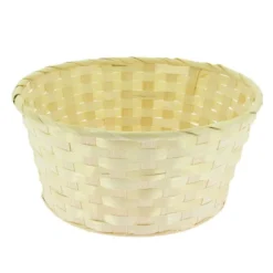 Corbeille Ronde Bambou Ø26 Lot de 20 - Créapak