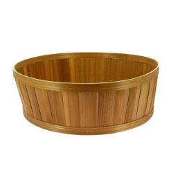 Corbeille Ronde Bambou Ø40X13 Lot de 12 - Créapak