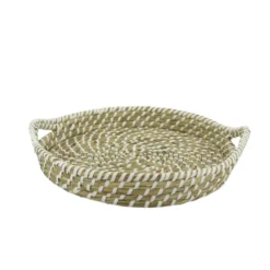 Corbeille ronde jonc de mer Jonca - Lot de 12 - Créapak