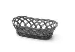 Corbeilles tressées ovale Noir 225x130x(H)55 mm - Hendi