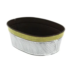 Corbeille Zinc Sizal 26X18.5 Lot de 26 - Créapak