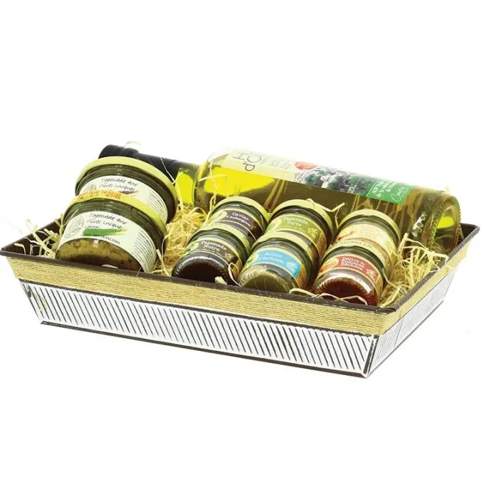Corbeille Zinc Sizal 33X23 Lot de 38 - Créapak