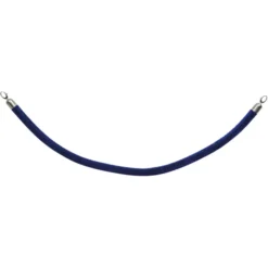 corde velours pour poteau classique - Embouts chrome - 150cm - Securit