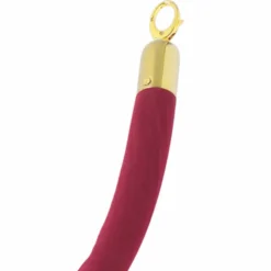 Cordon Rouge à Crochets Dorés pour Poteau d'Accueil 1,5 m - Pujadas