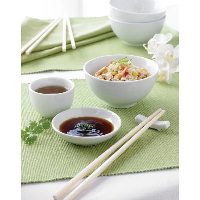 Coupelles à sauce soja Olympia Whiteware 74 mm - Lot de 12