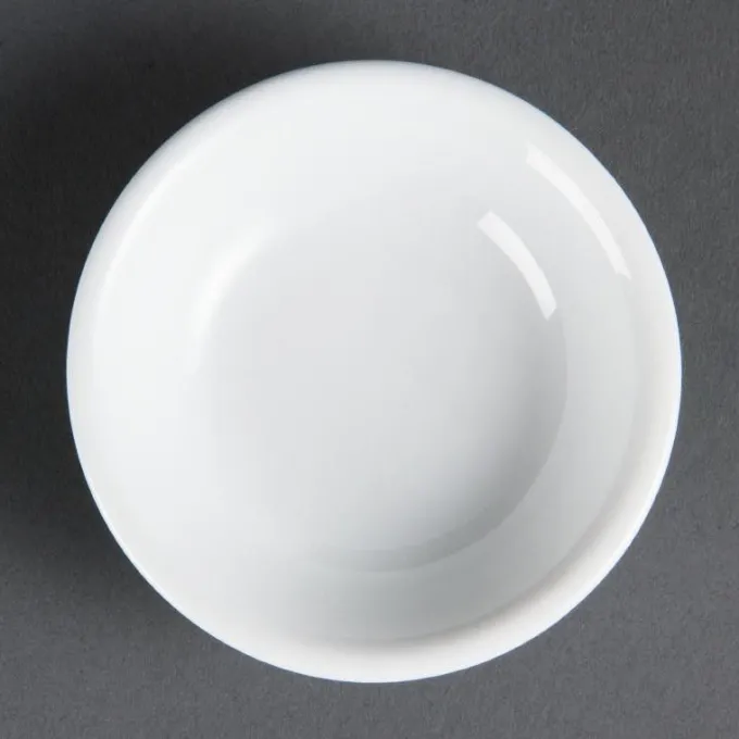 Coupelles à sauce soja Olympia Whiteware 74 mm - Lot de 12