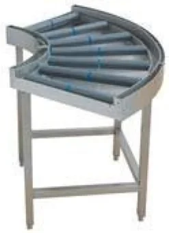 Courbe à 90° à rouleaux