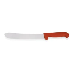 Couteau de cuisine Couteau de boucher HACCP en Acier inoxydable/Plastique rouge - Was Germany