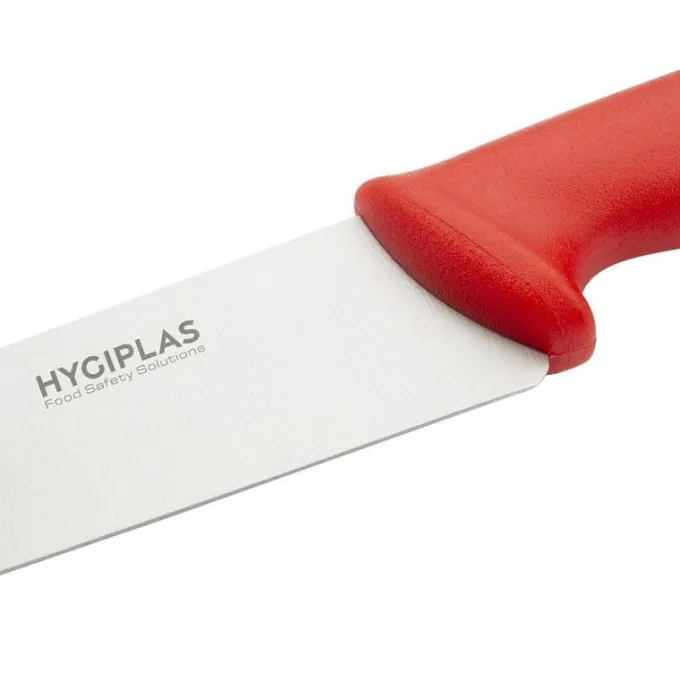 Couteau de Cuisinier Professionnel Rouge 215 mm - Hygiplas