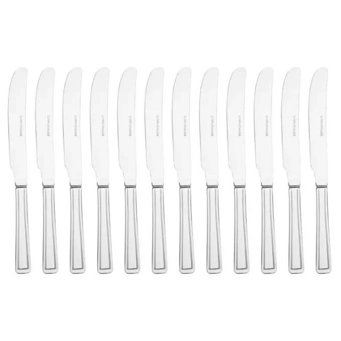 Couteau de Table Manche Plein 228 mm Harley Lot de 12 Olympia
