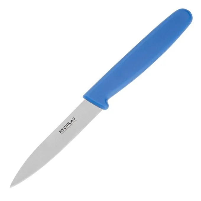 Couteau d'Office Professionnel Bleu 75 mm - Hygiplas