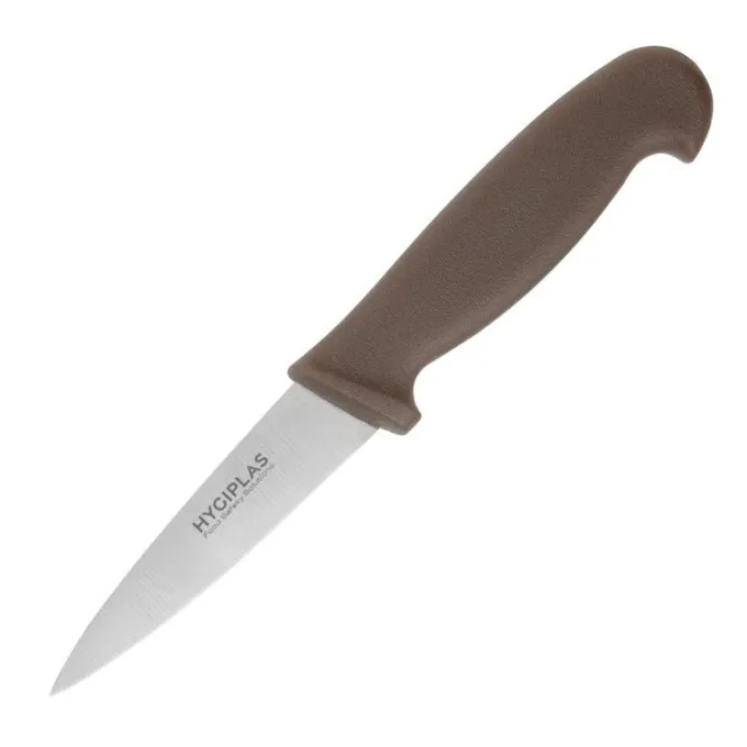 Couteau d'Office Professionnel Marron 90 mm - Hygiplas