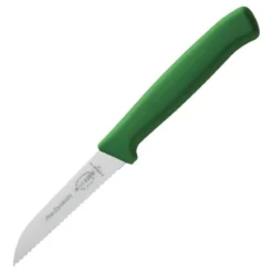 Couteau d'office professionnel vert denté - Dick Pro-Dynamic HACCP - 8 cm