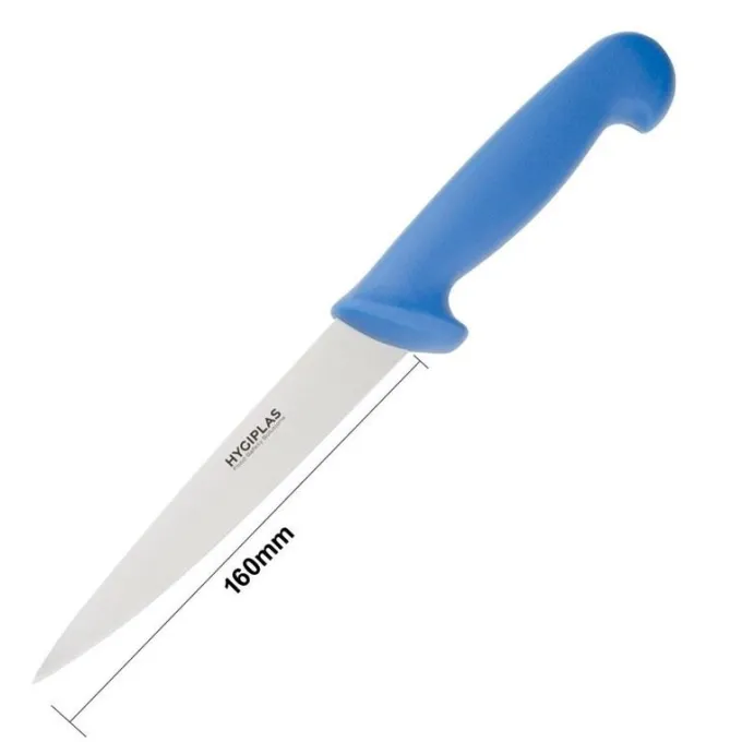 Couteau à Filet Bleu 150 mm - Hygiplas