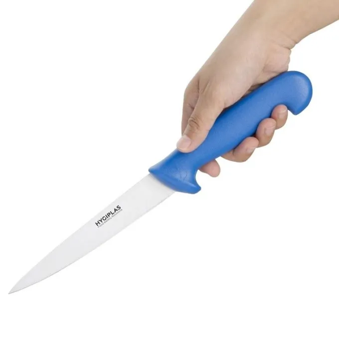 Couteau à Filet Bleu 150 mm - Hygiplas