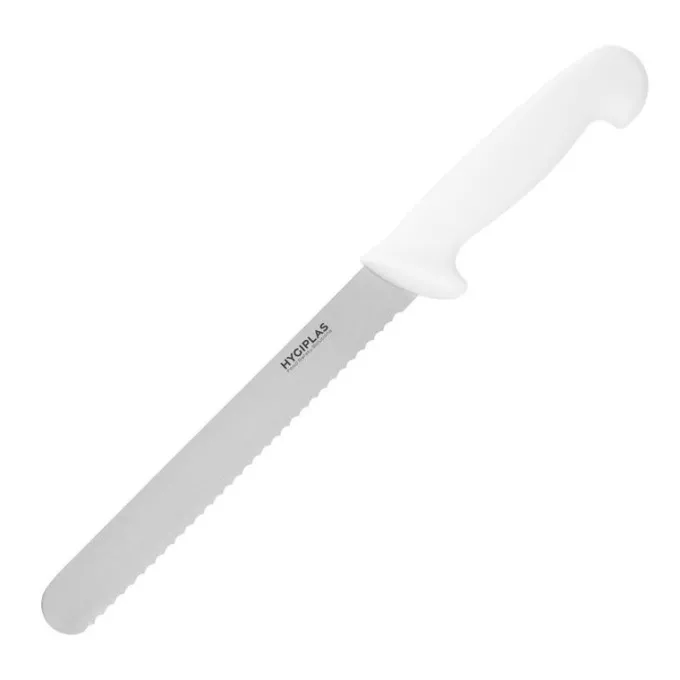 Couteau à Pain Professionnel Blanc 205 mm - Hygiplas
