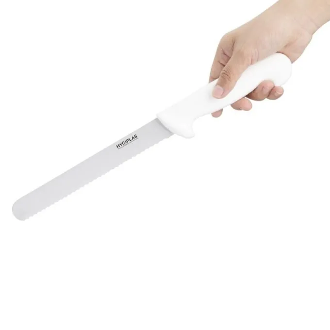 Couteau à Pain Professionnel Blanc 205 mm - Hygiplas