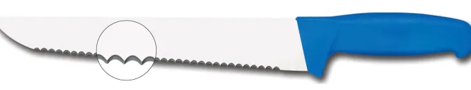 Couteau à Poisson Lame Crantée 420 mm - L2G