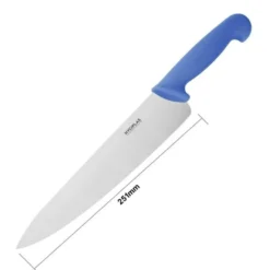 Couteau Professionnel de Cuisinier Bleu 255 mm - Hygiplas