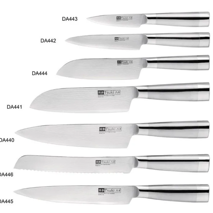 Couteau Professionnel Tout Usage Japonais Séries 8 - Lame 125 mm - Tsuki