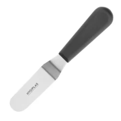 Couteau Spatule Professionnel Coudé Noir 100 mm - Hygiplas