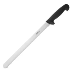 Couteau à Trancher 305 mm Denté Noir - Hygiplas