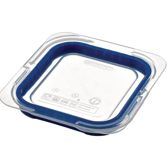 Couvercle Bleu ABS sans BPA - GN 1/6 - Araven