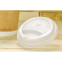 Couvercle Compostable pour Gobelets 34 cl et 45,5 cl Lot de 1000 - Vegware