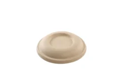 Couvercle crème en canne à sucre pour Saladier rond 500 ml - 600 unités - Betik