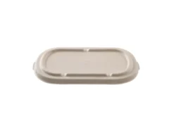 Couvercle crème en canne à sucre pour Barquette ovale 850 ml - 500 unités - Betik