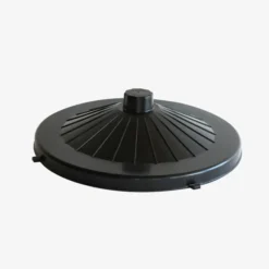 Couvercle de poubelle ronde 80 L - noir - Gilac