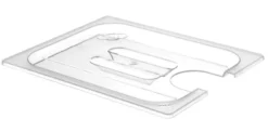 Couvercle Gastronorme encoche pour thermoplongeur 222645 GN 1/2 Transparent 265x325 mm - Hendi