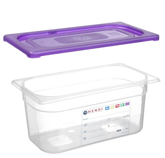 Couvercle Gastronorme violet GN 1/6 Violet 176x162 mm - Hendi