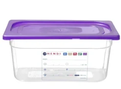 Couvercle Gastronorme violet GN 1/2 Violet 325x265 mm - Hendi