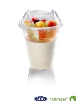 Couvercle PLA sans Trou pour Gobelet - SDG - Lot de 1200