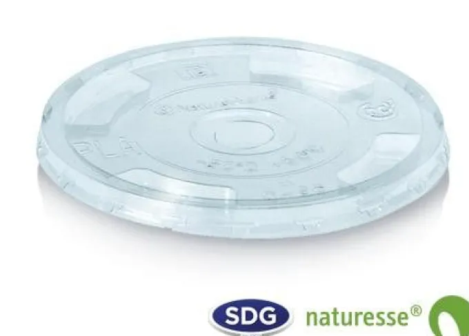 Couvercle PLA Transparent pour Gobelet - SDG - Lot de 1200