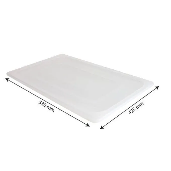 Couvercle pour bac Gastronorme GN 1/1 - transparent - Gilac