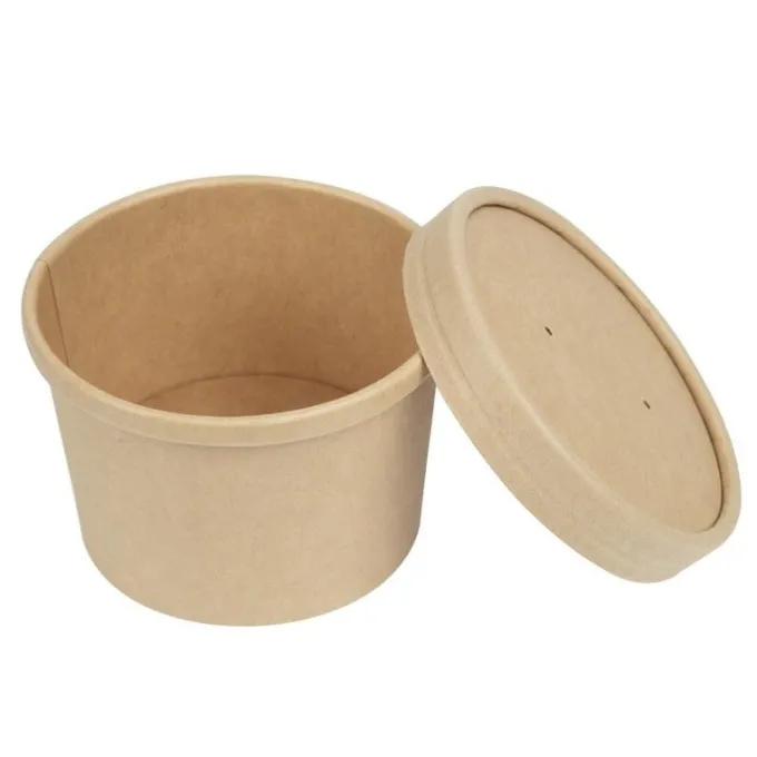 Couvercle pour Bol à Soupe Kraft Recyclable 225 ml et 350 ml - Lot de 500 -col Colpac