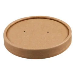 Couvercle pour Bol à Soupe Kraft Recyclable 225 ml et 350 ml - Lot de 500 -col Colpac