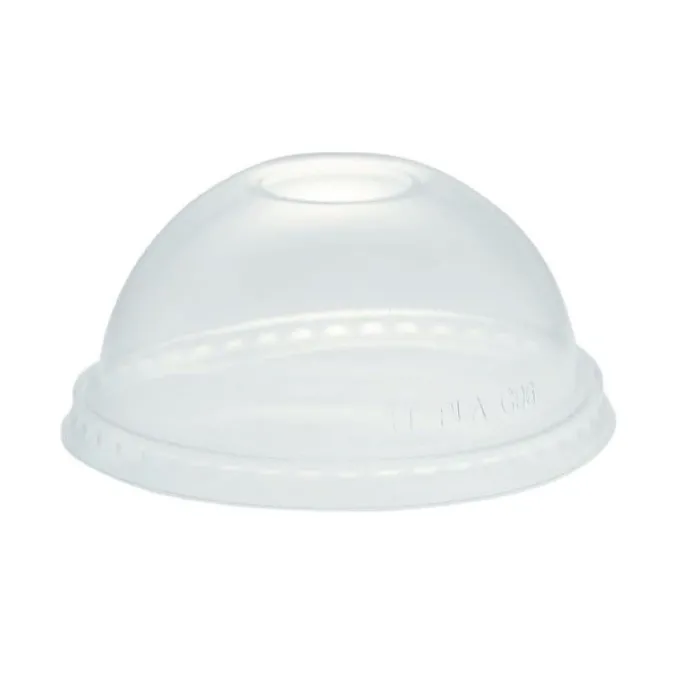Couvercles Écologiques Compostables avec Trou - Pour Gobelets GH014 et GH015 - Vegware