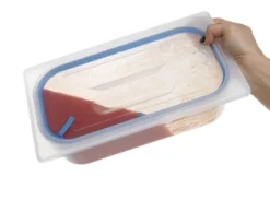 Couvercles pour bacs GN en polypropylène avec fermeture hermétique GN 1/2 Transparent 325x265 mm - Hendi