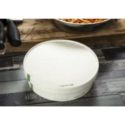 Couvercles à Trous en Carton Doublé PLA Série 185 - Lot de 300 - Vegware