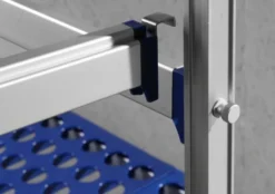 Crochet d'extension pour rayonnage de stockage en aluminium 15x42x(H)42 mm - Hendi