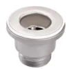 Crépine de vidange en inox et plastique 38 mm