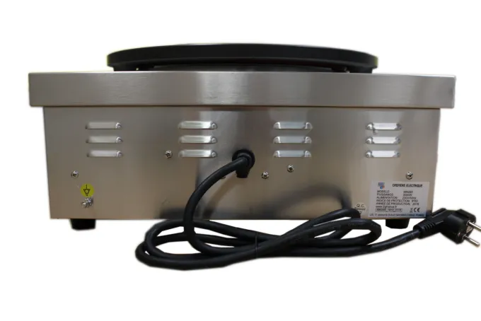 Crêpière Electrique 1 Plaque en Fonte Adhésive 400 mm - L2G