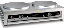 Crêpière Professionnelle Double Electrique - 2 x Ø 400 mm - Combisteel