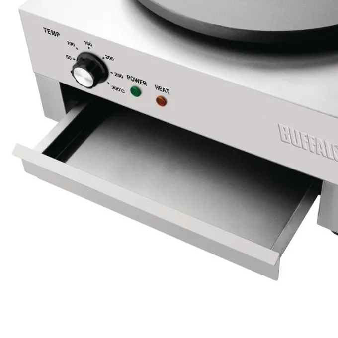 Crêpière Professionnelle en Fonte Antiadhésive Ø 400 mm - Buffalo